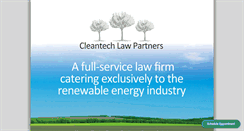 Desktop Screenshot of cleantechlaw.com