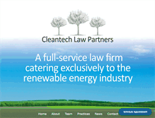 Tablet Screenshot of cleantechlaw.com